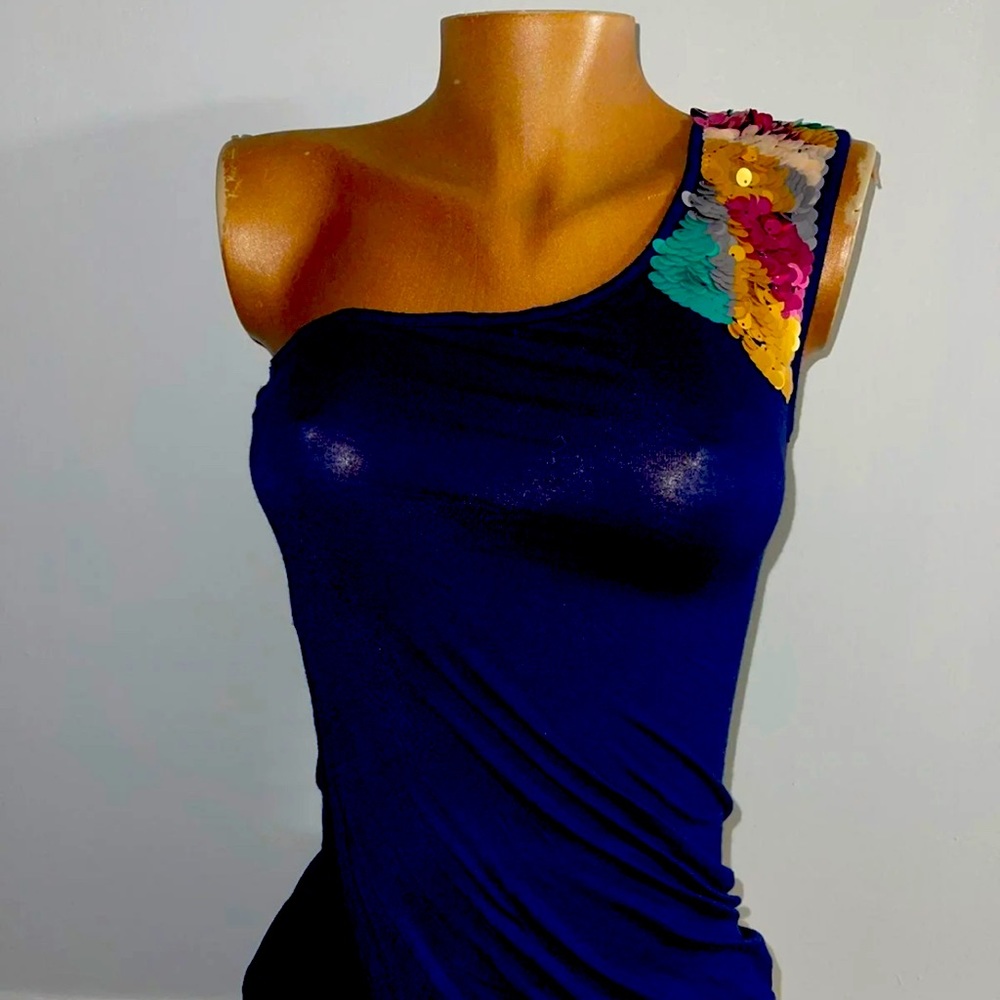 3/$25 Charlotte Russe one shoulder sequin blouse 3/$25